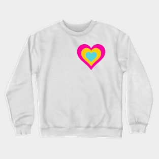 Pride Collection - Pansexual Pride Flag (Heart) Crewneck Sweatshirt